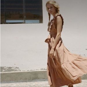 Doen Savannah Wrap Dress in Adobe